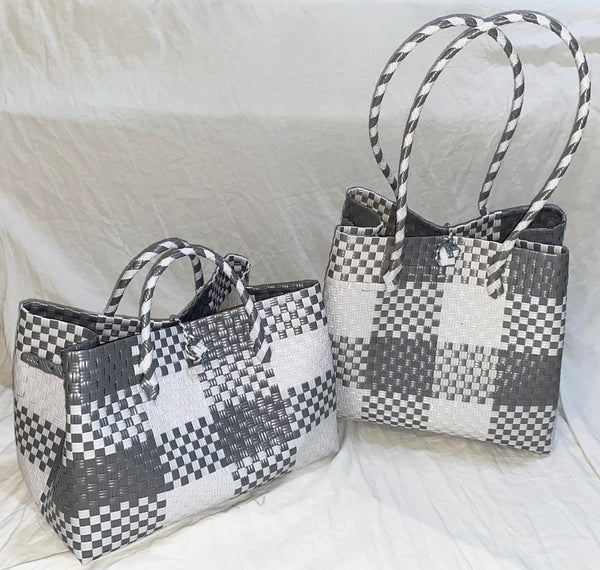 Bags from Recycled Plastic (Box Silver / White)