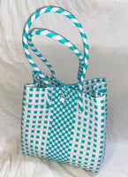 Bags from Recycled Plastic (White / Pastel Green)