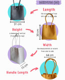 Bags from Recycled Plastic (White-Blue)