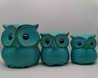 Owl set of 3 Large