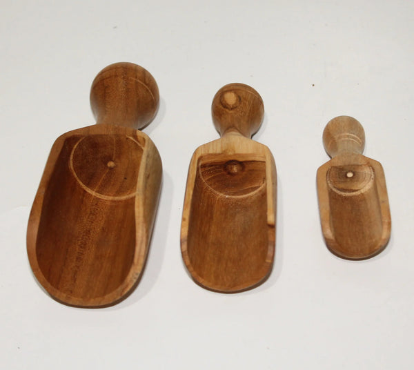 Wooden Scoop SET OF 3