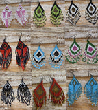 Long Earrings from Beads