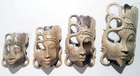 Mask Wood Carved by Artist (Crown)