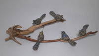 5 Birds on a Branch in mix colors