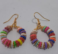 Earrings from Rubber and Brass