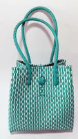 Bags from Recycled Plastic (White-PastelGreen / PastelGreen)