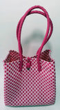 Bags from Recycled Plastic (White-Pink / Pink)