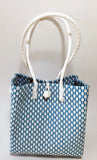 Bags from Recycled Plastic (Turquoise-White / White)