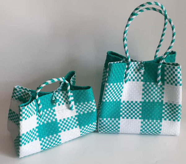 Bags from Recycled Plastic (Box PastelGreen / White)