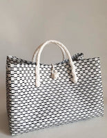 Bags from Recycled Plastic (White-Black / Black)