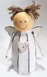 Wooden Angel in White