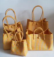 Bags from Recycled Plastic (Yellow / White)