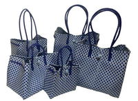 Bags from Recycled Plastic (Blue / White-Blue)