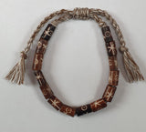 Bracelet from Yarn with Cow Bone