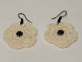 Flower Earrings in cotton