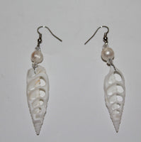 Earrings from Shell with Pearl in 5 variants