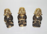 Buddha Monk Standing in set of 3