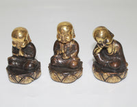 Buddha Monk Lotus in set of 6