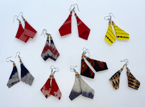 Earring form Sumba Fabric with Short Collar (Pack of 5 set)