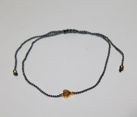 Anklet with Brass Heart