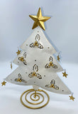 Christmas Tree Candle Holder (White)