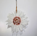Hanging Shell Feather Flower