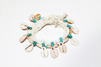 Anklet with Shell and Turquoise Stone