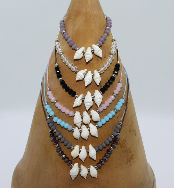 Anklet with Shells and Artificial Stone
