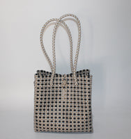 Bags from Recycled Plastic (White-Gold / Black)
