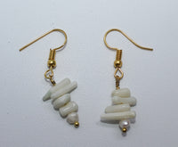 Earrings with Shells and Pearl
