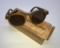 Lady Sunglasses Made From Wood (Black Lens)
