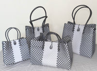 Bags from Recycled Plastic (Black-White / White)