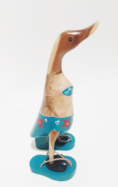 Duck with Sandals Turquoise
