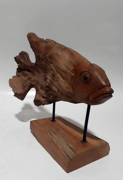 50cm Fish Natural Abstract (no varnishing)