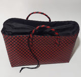 Bags from Recycled Plastic (Red / Black with Inner lining)