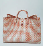 Bags from Recycled Plastic (White-Orange)