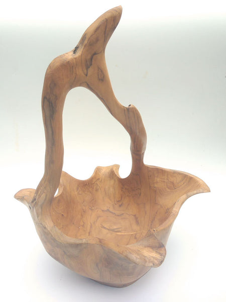 Natural Bowl with handle Small