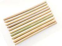 Bamboo straw pack of 12
