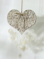 Heart with Capiz Shell Chime
