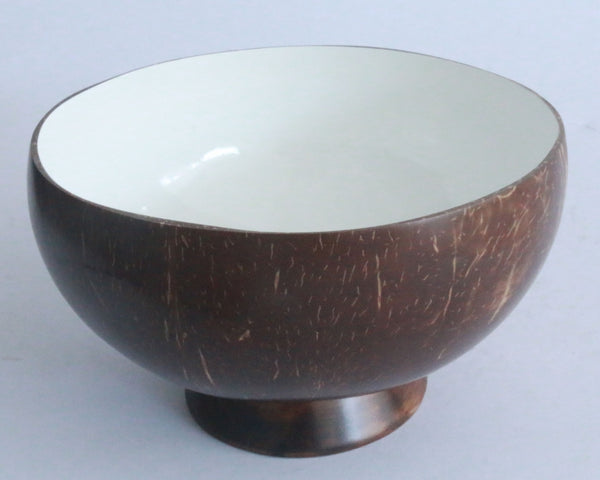 Coconut Bowl Lacquered with Stand