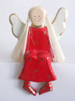 Sitting Angel Red