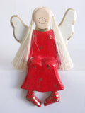 Sitting Angel Red