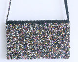 Bead hand bag L (20 x 19 cm)