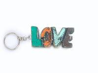 Wooden Key Ring (Love / Kiss)