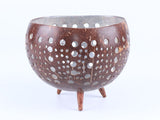 Coco T-Light Round Carved with leg