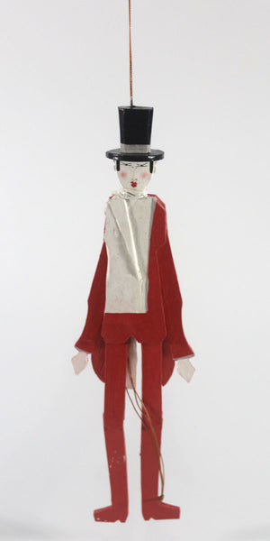 Man top hat Red